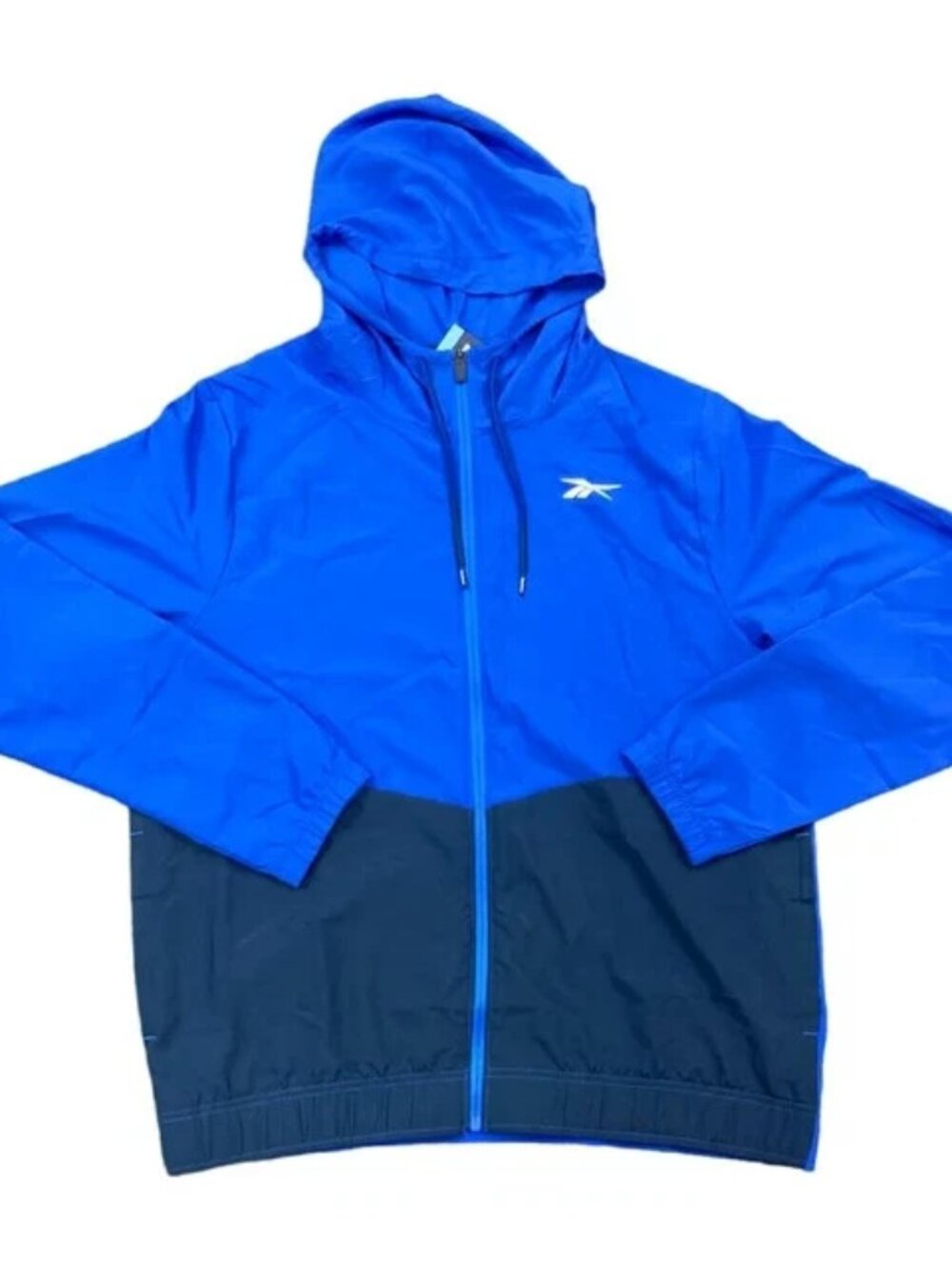 Share Reebok Men's Full Zip Training Woven Jacket Size XL Blue - New w/ Tags